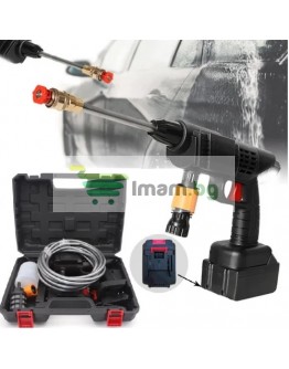 Безжичен пистолет за миене на автомобили с 2 батерии